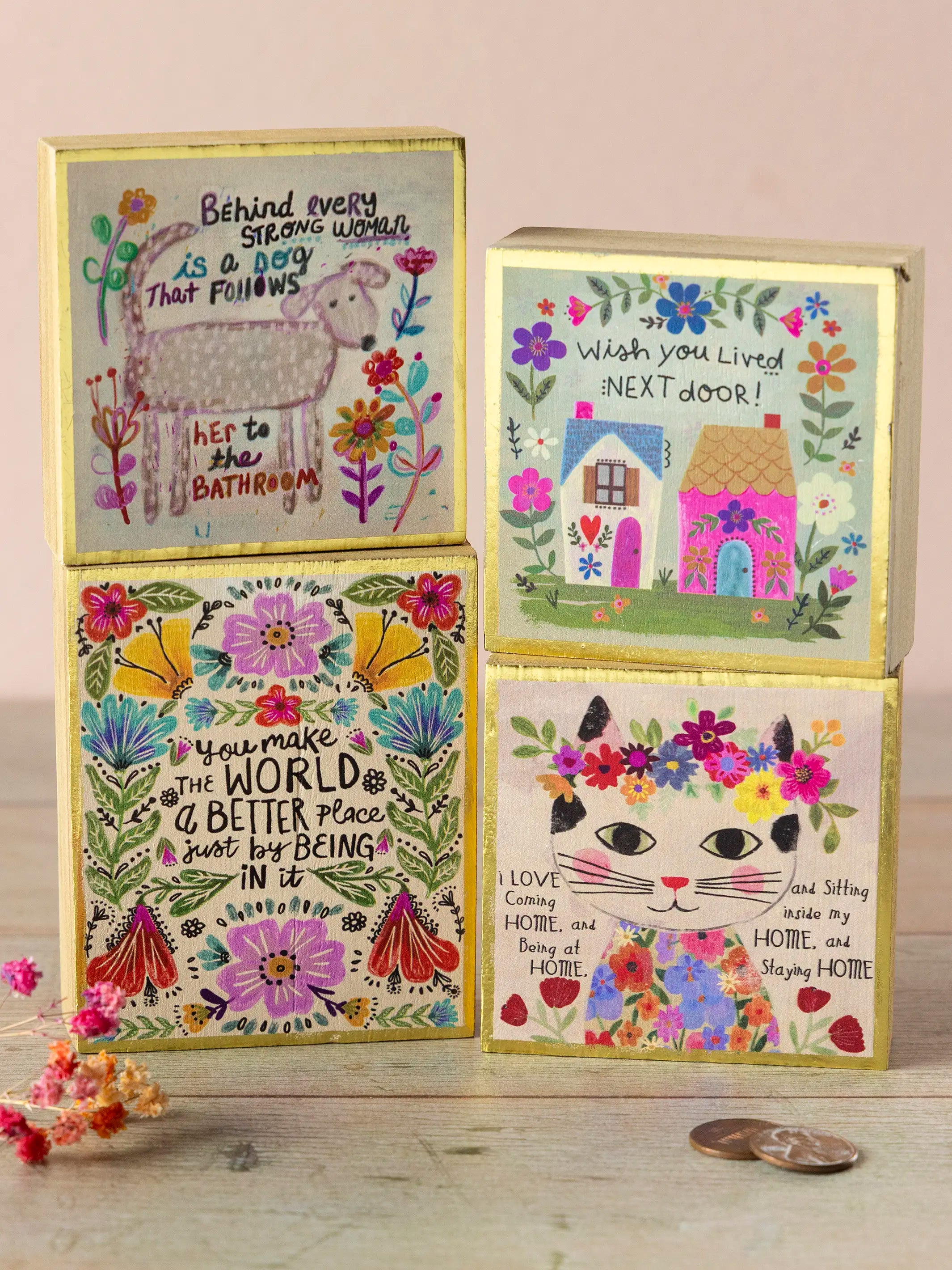 Tiny Block Keepsake - You Make The World Better