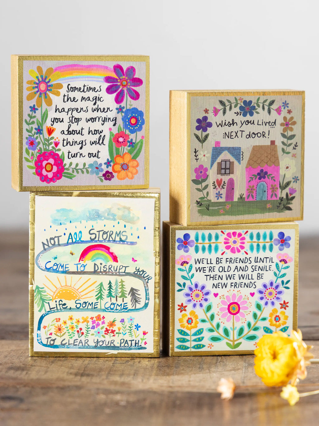 Tiny Block Keepsake - Not All Storms