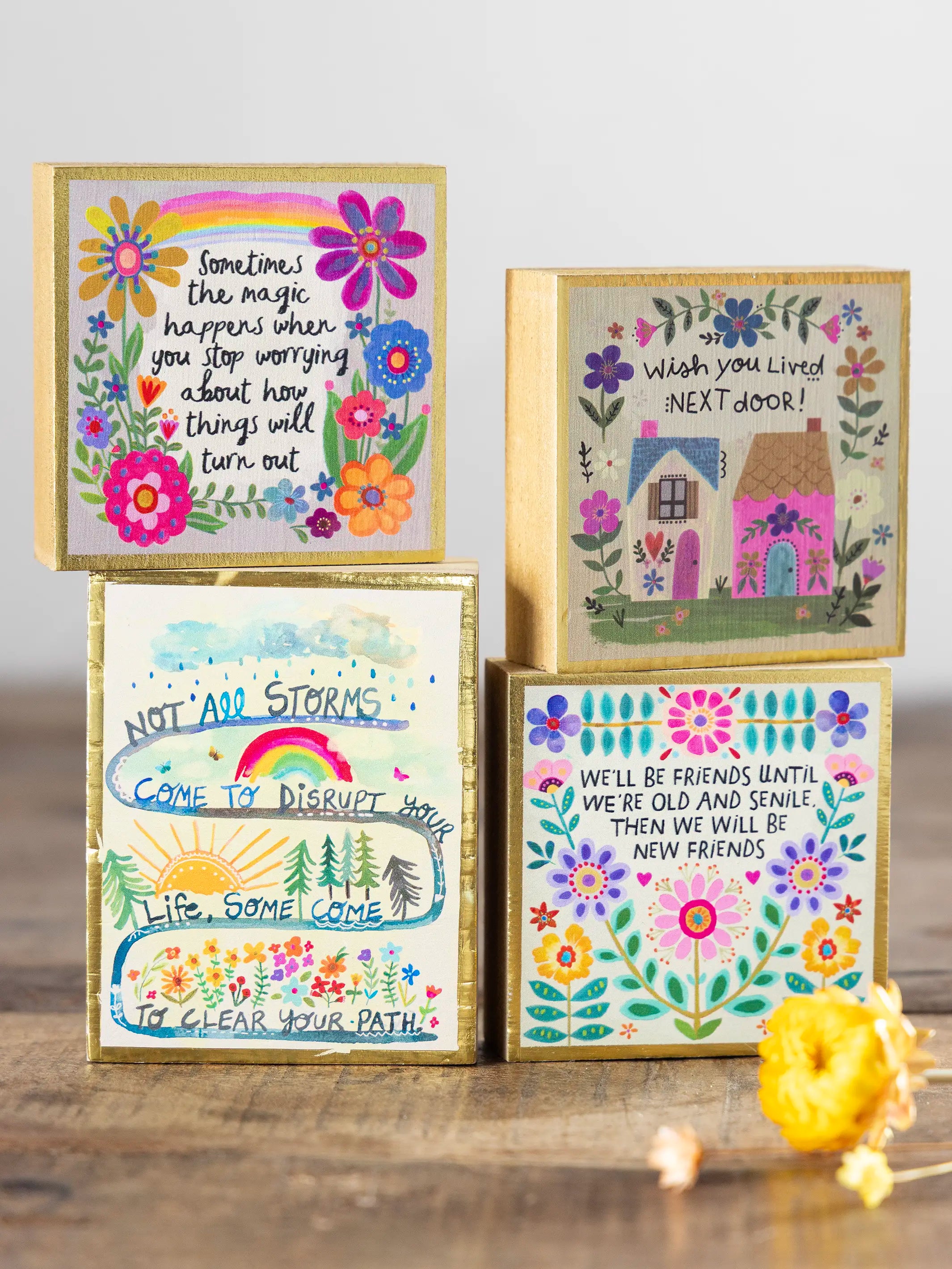 Tiny Block Keepsake - Not All Storms