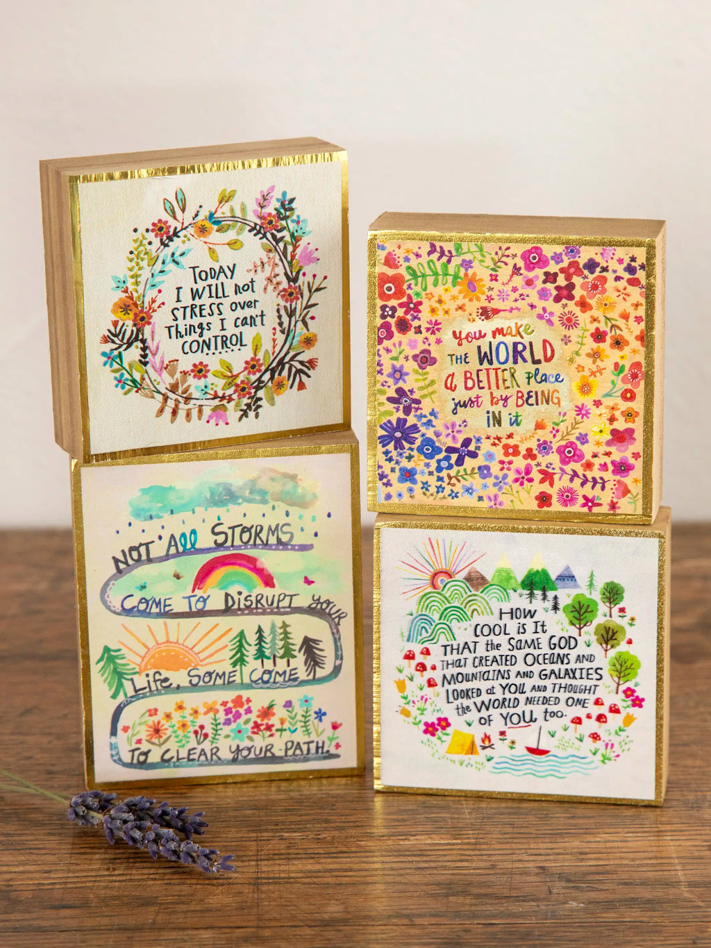 Tiny Block Keepsake - Not All Storms