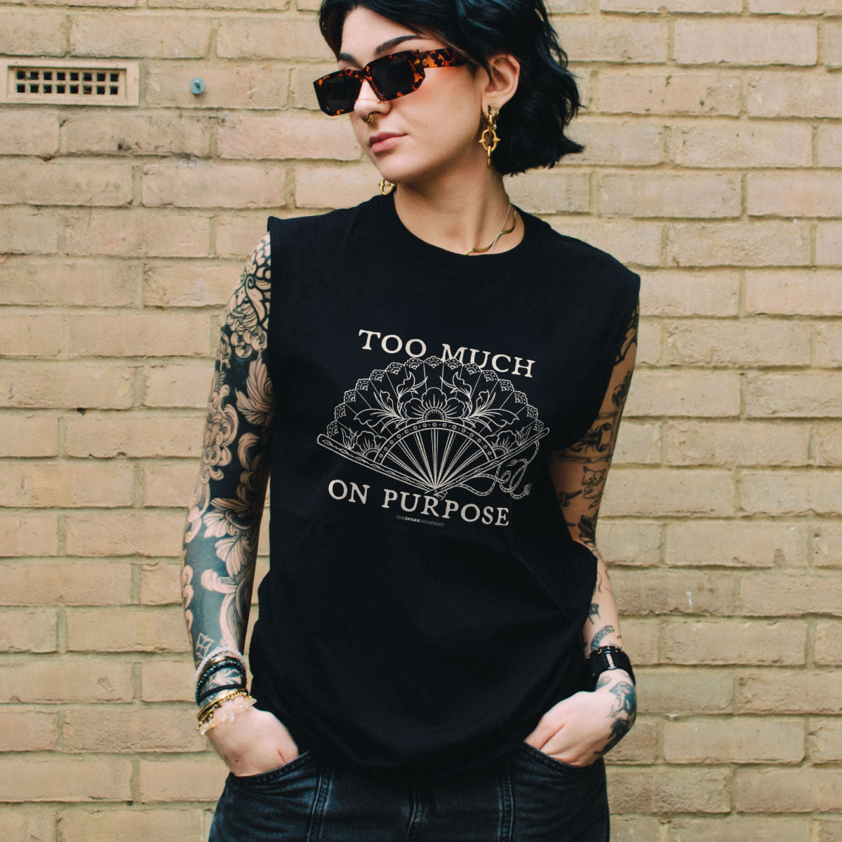 Too Much On Purpose Sleeveless T-Shirt