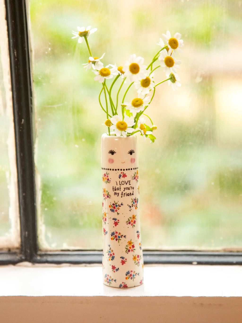 Folk Friend Bud Vase - Love That You're My Friend