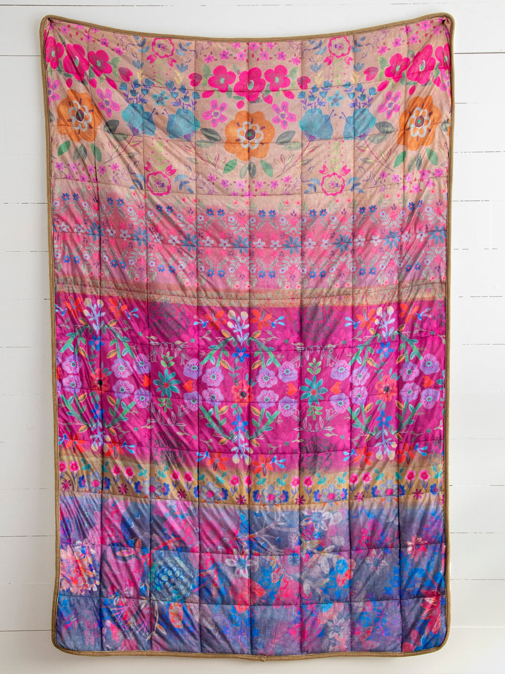 Cozy Weighted Blanket - Jewel Border