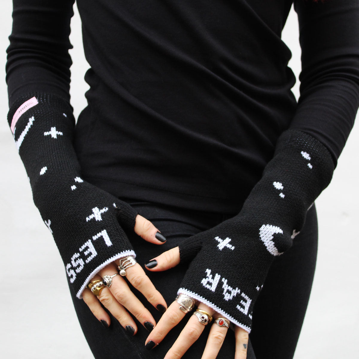 Witch 'Fearless' Fingerless Wrist Warmers