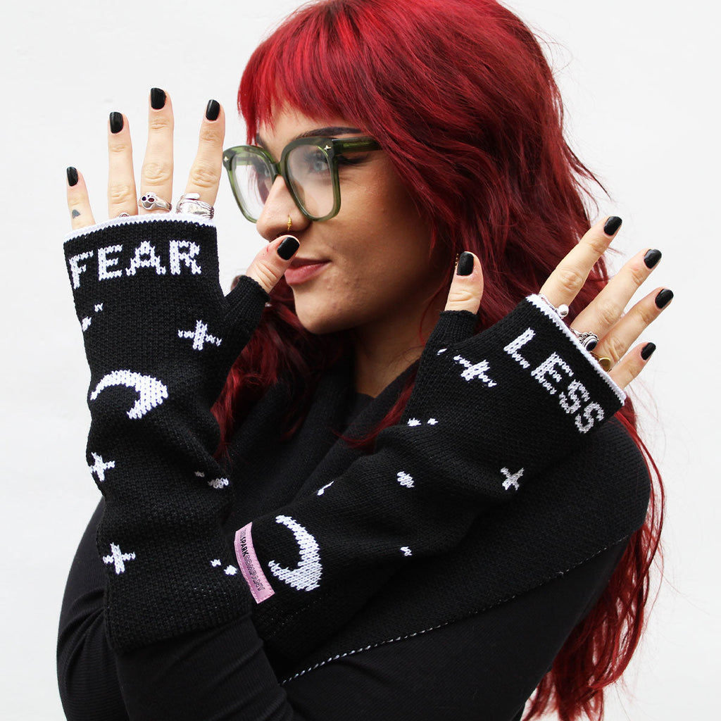 Witch 'Fearless' Fingerless Wrist Warmers