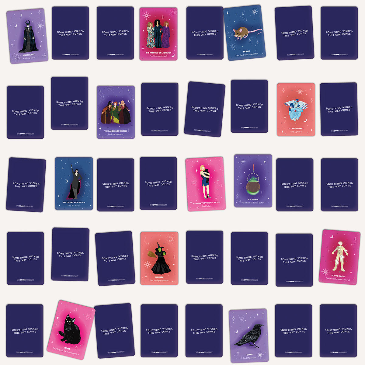 Witch Memory Card Game