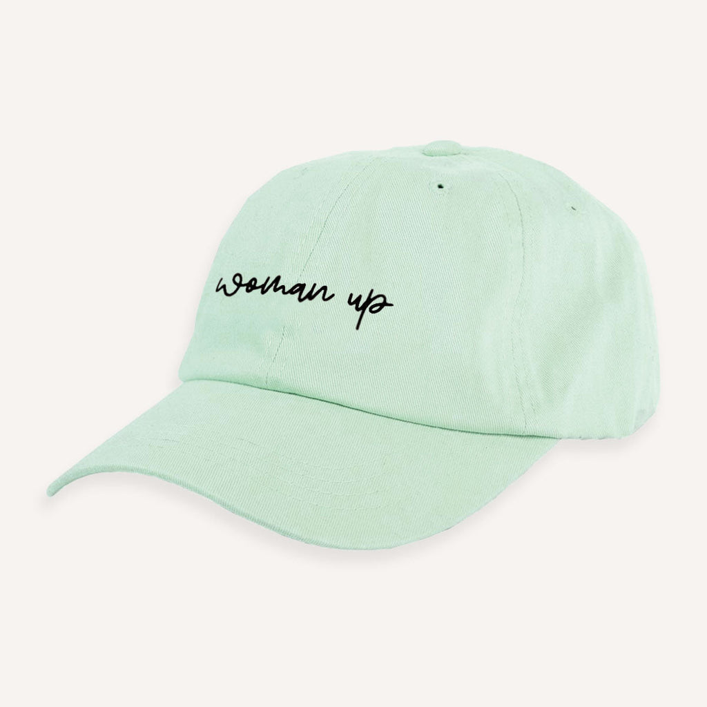 Woman Up Embroidered Mom Cap
