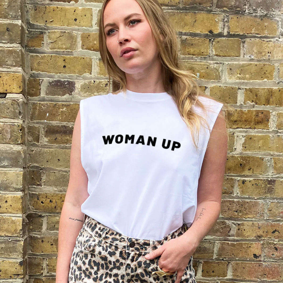 Woman Up Sleeveless T-Shirt