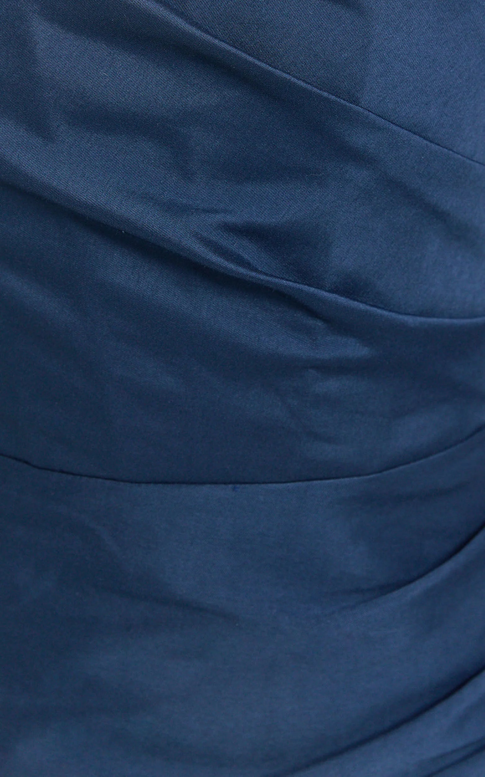 Stefania Mini Dress  - Asymmetrical Removable Skirk Ruched Strapless Bodycon Dress in Navy