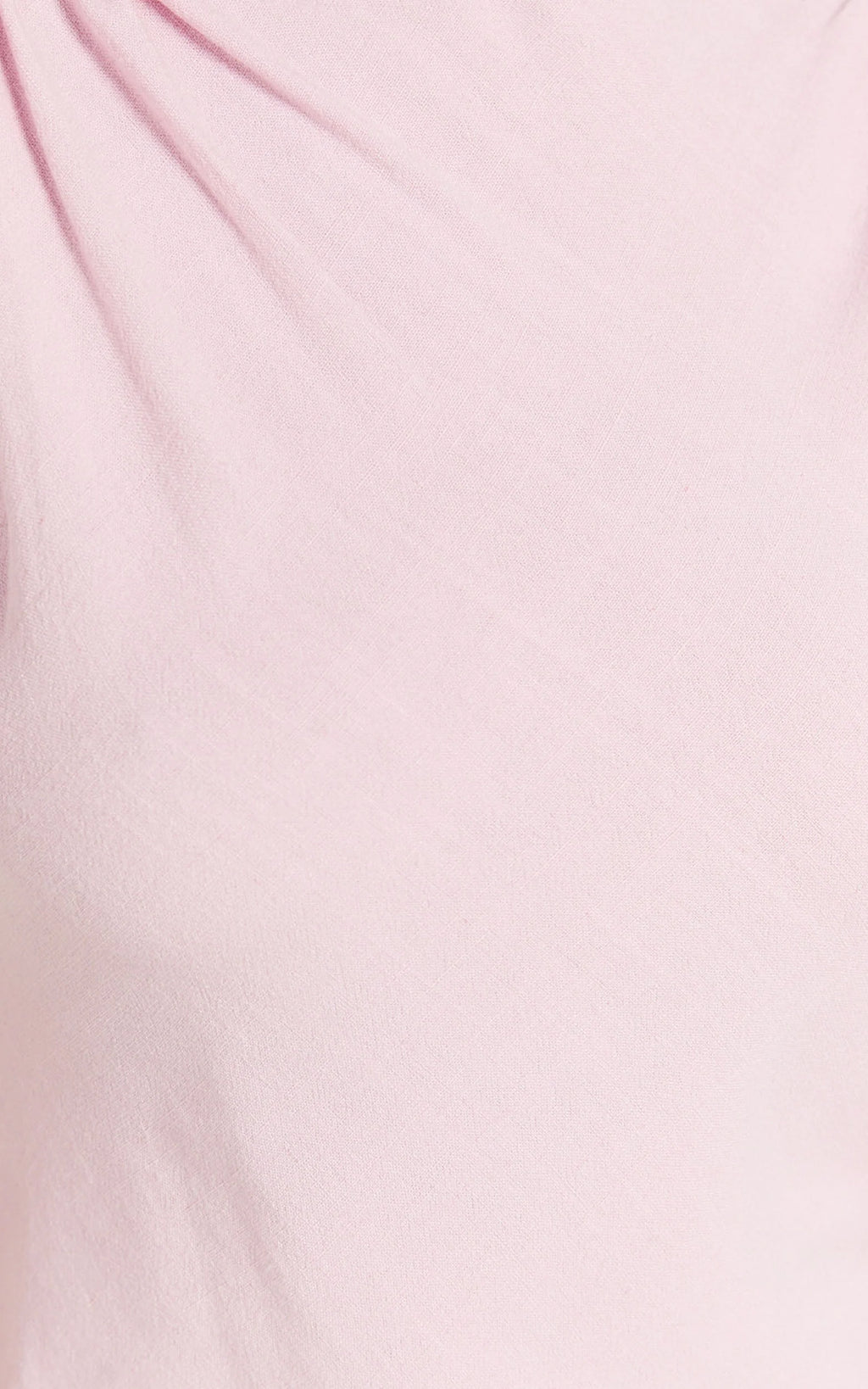Jessenia Midi Dress - Linen High Neck Dress in Soft Pink