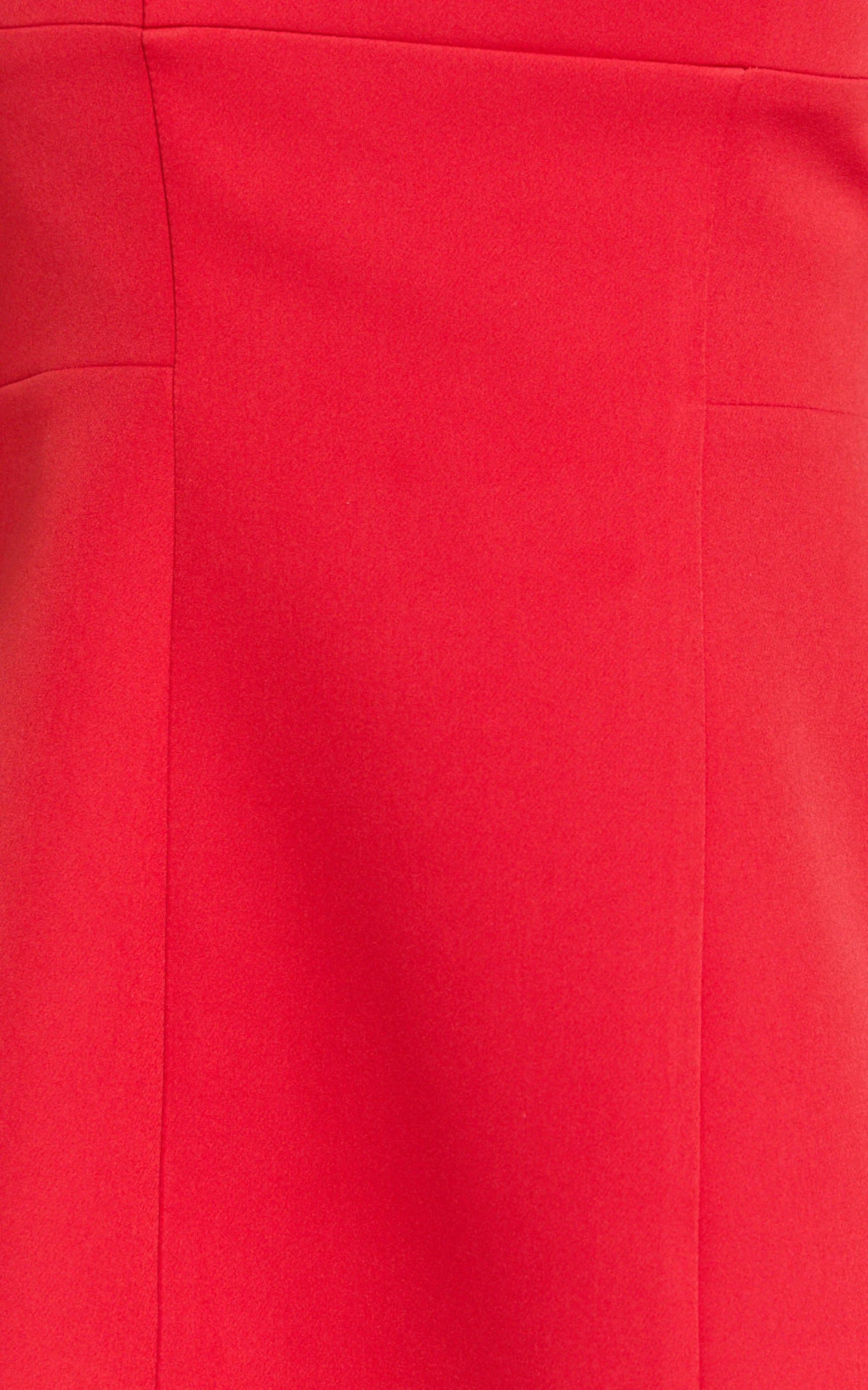Catharine Mini Dress - Strapless A Line Dress in Red