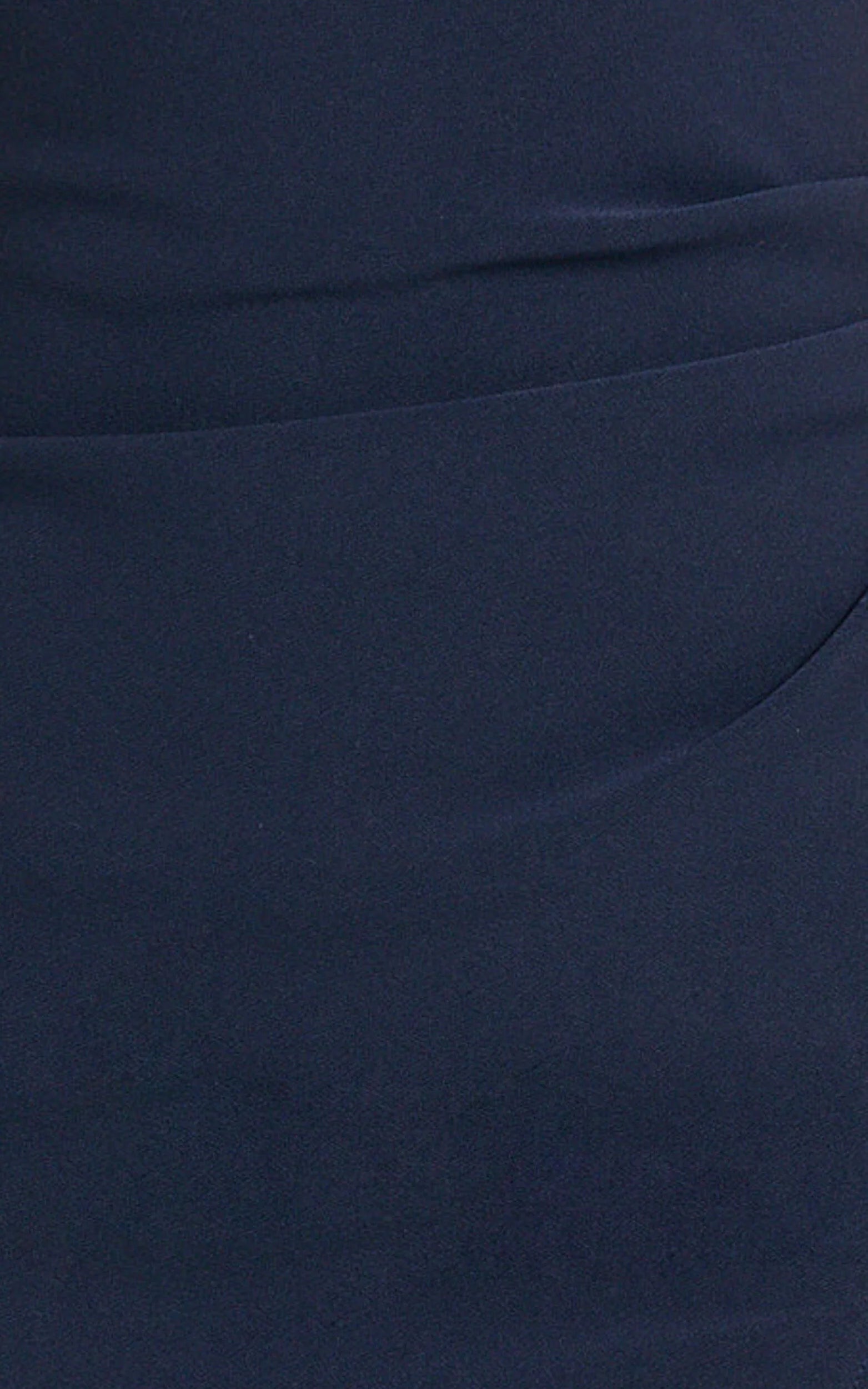 Thelma Maxi Dress - Square Neck Bodycon Dress in Navy