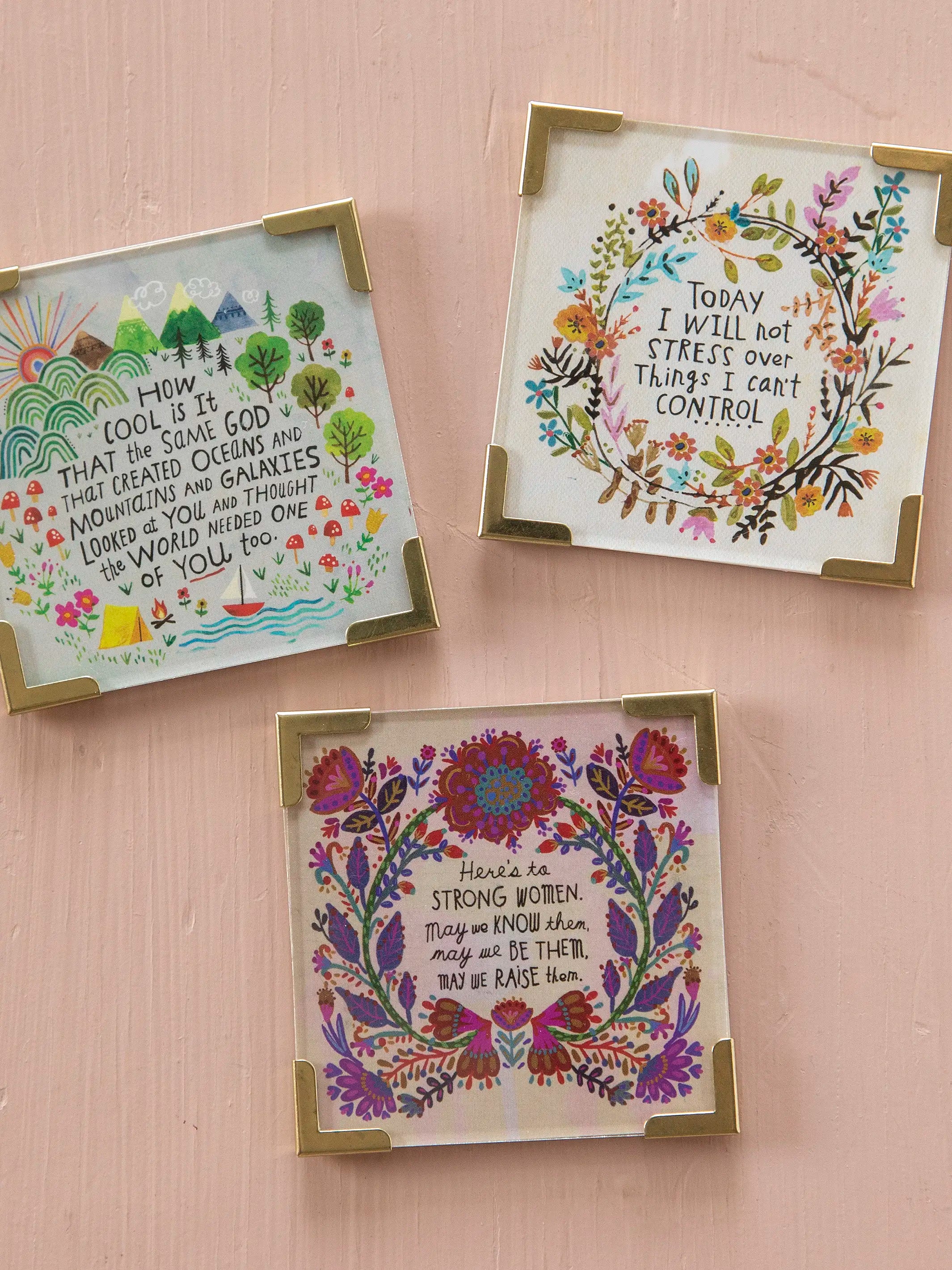 Corner Magnet Keepsake - Today I Will Not Stress
