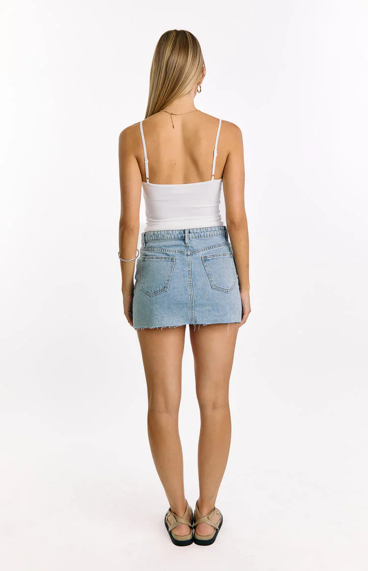 Mallorie White Beaded Top