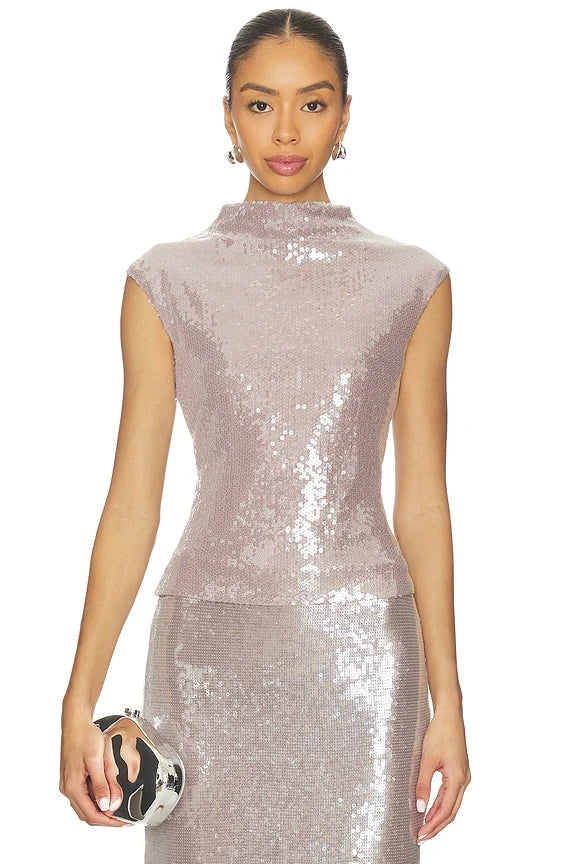 Sabrina Sequin Top