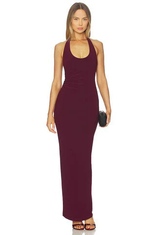 Natalia Halter Maxi Dress