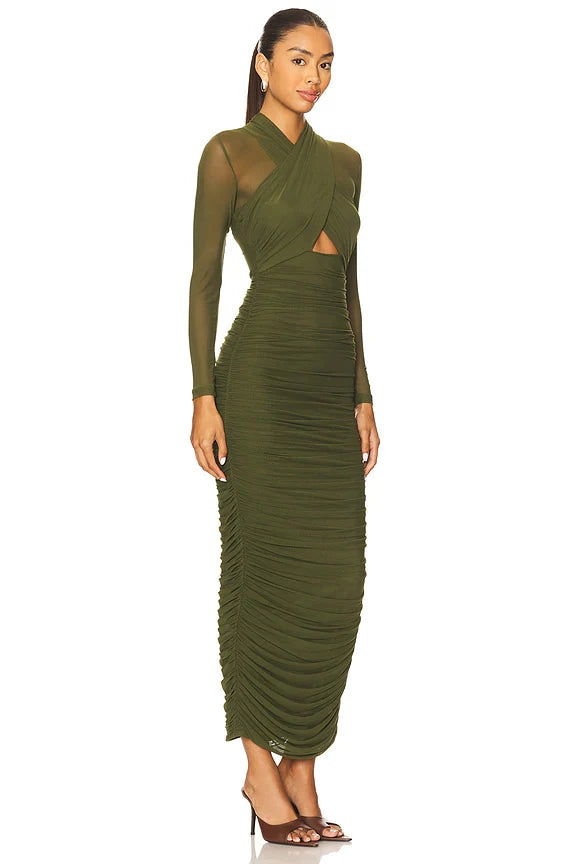 Aliyah Long Midi Dress