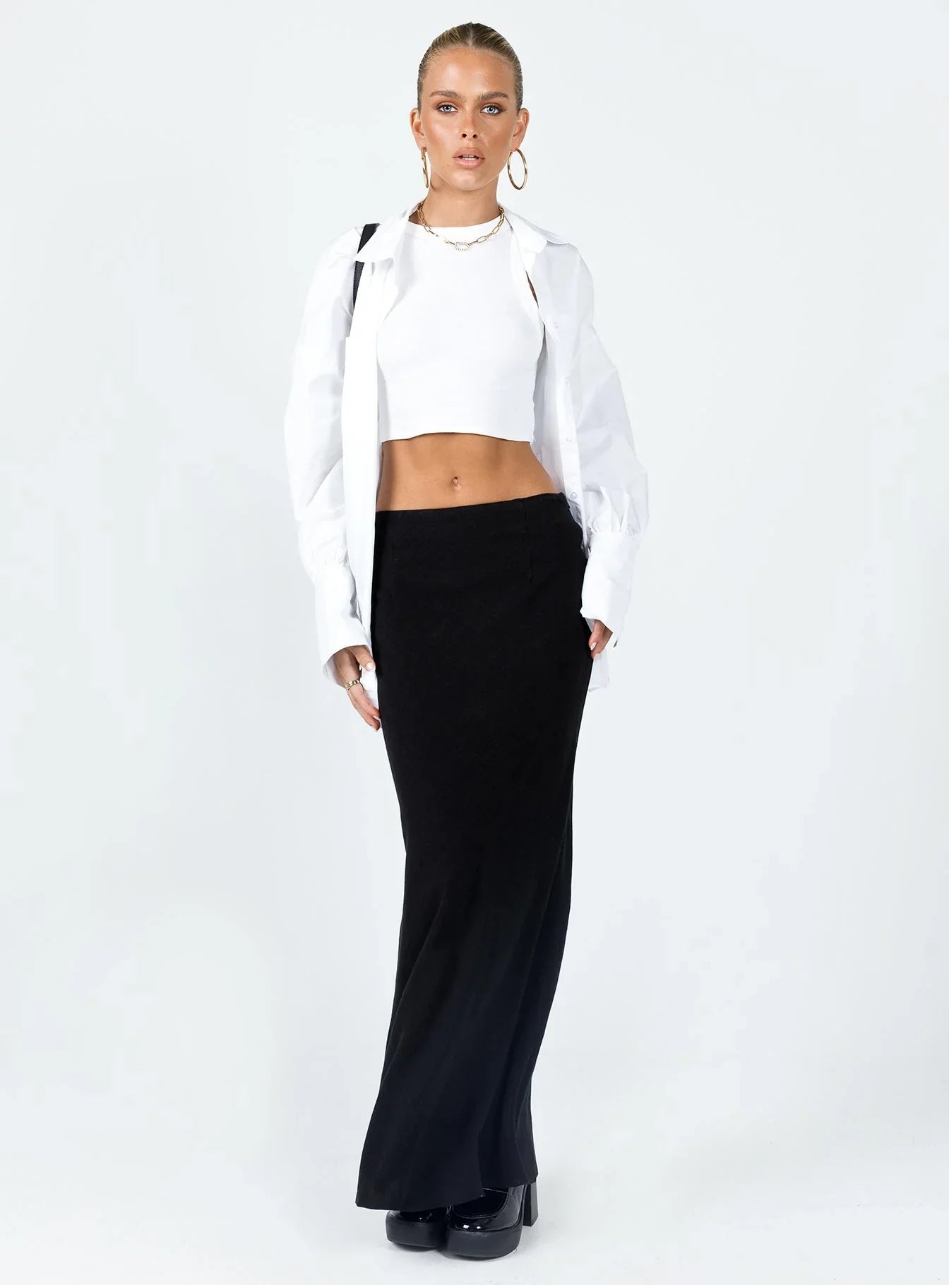 Jodie Maxi Skirt Black