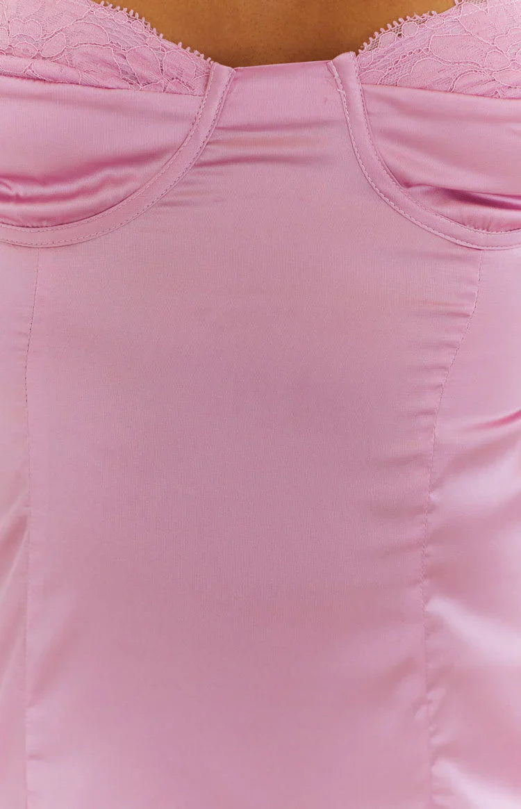 Trouble Pink Mini Dress