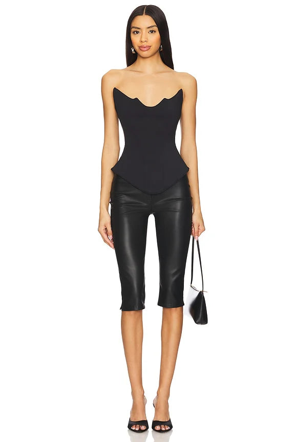 April Zipper Corset Top