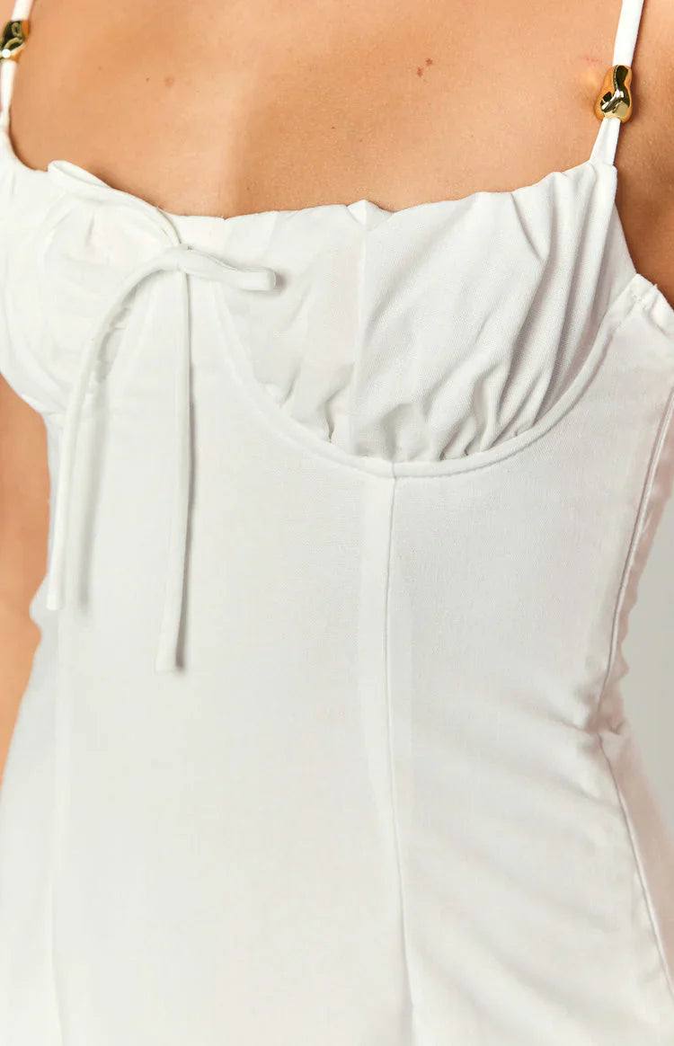 Kayla White Maxi Dress