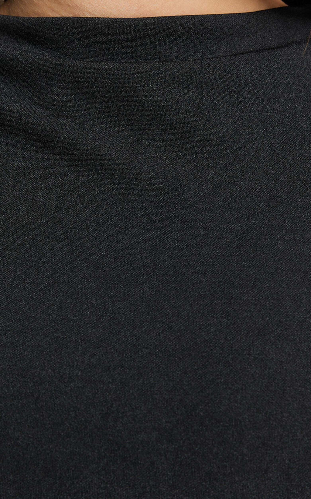 Gabbie Mini Dress - High Neck Cap Sleeve Dress in Black
