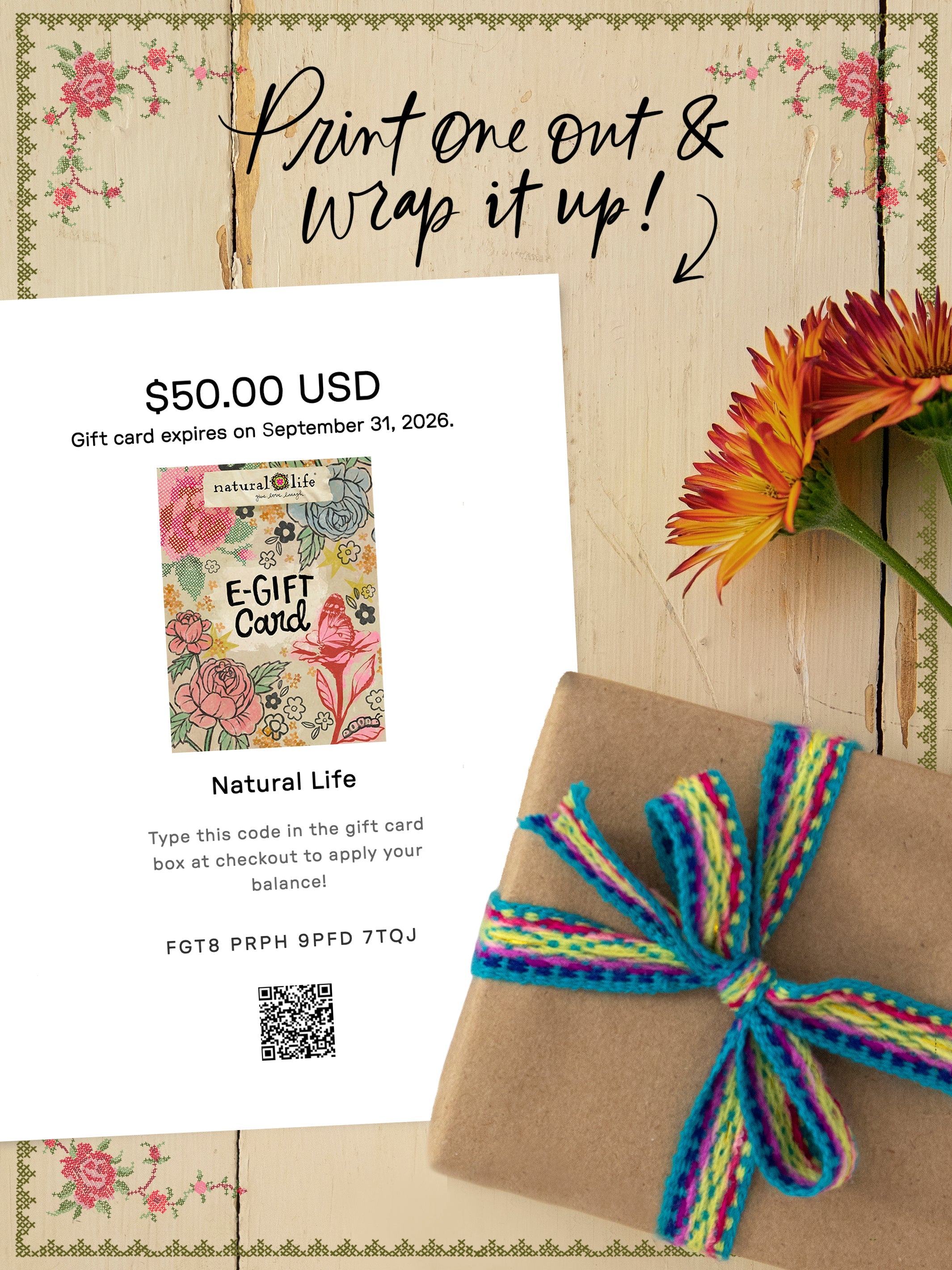 Natural Life E-Gift Card
