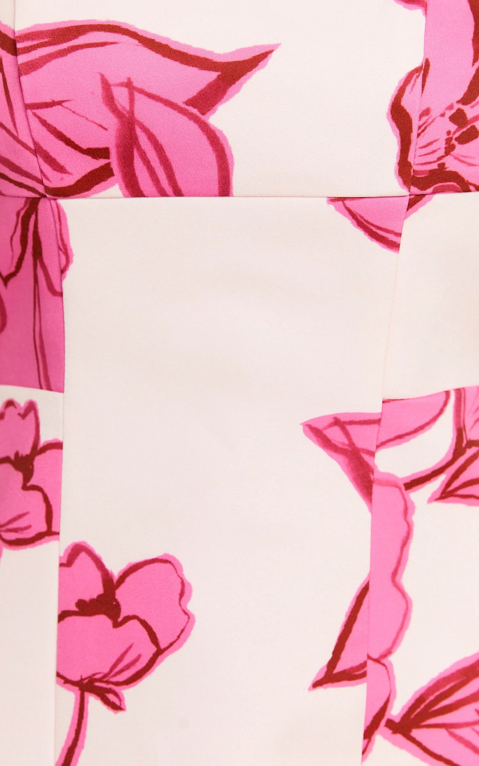 Catharine Mini Dress - Strapless A Line Dress in Bouquet Di Fiori Print