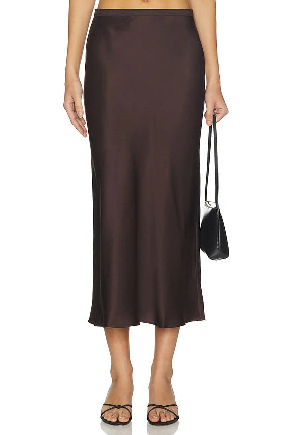 Bar Silk Skirt