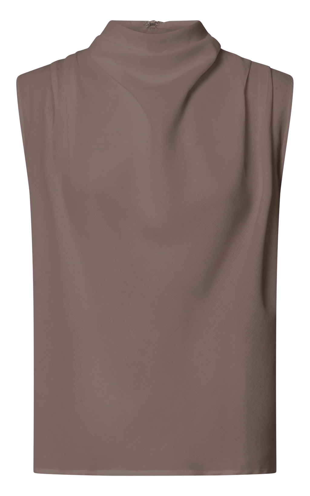 Arianae Top - High Neck Top in Mocha