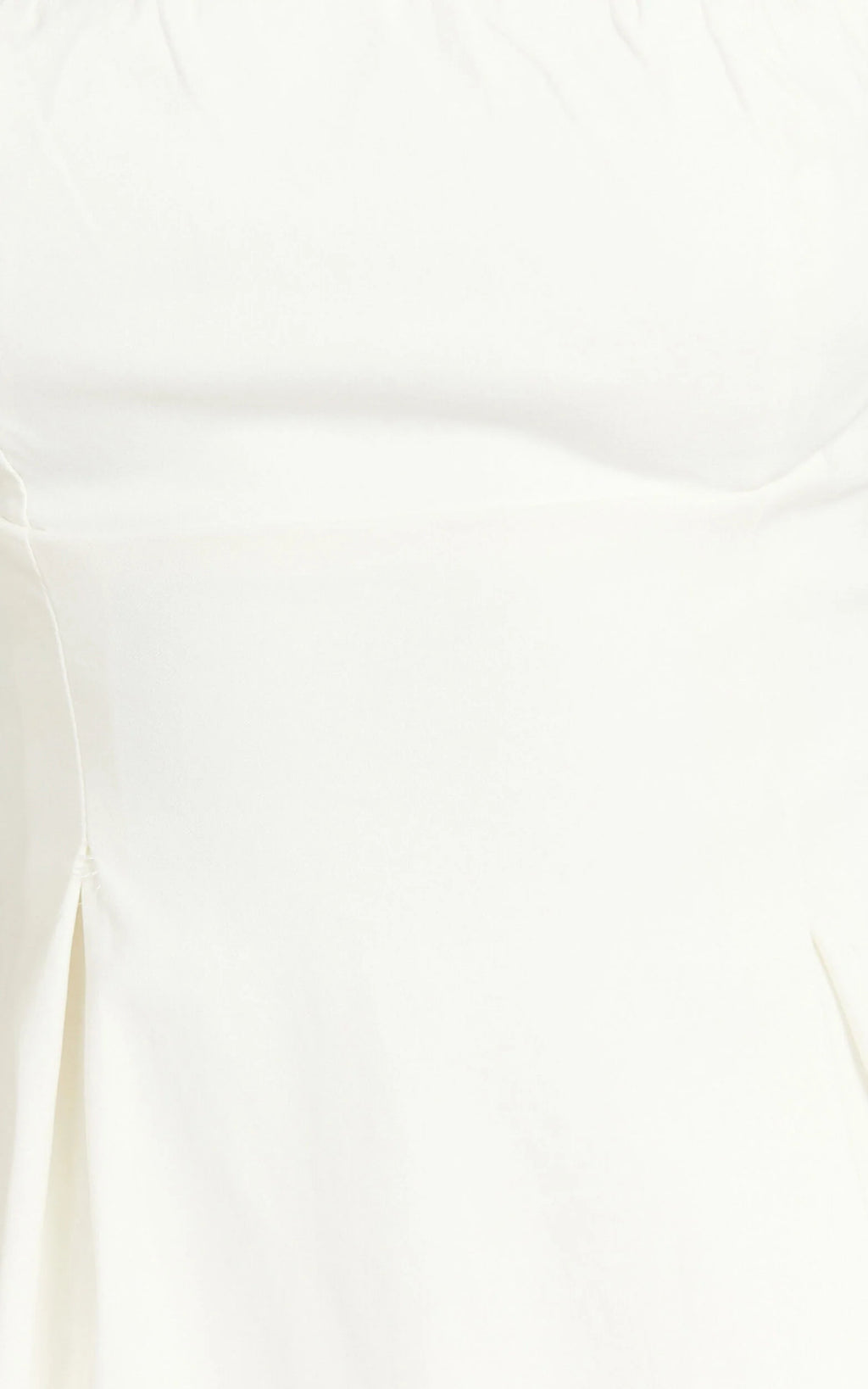 Ida Mini Dress - Wide Strap Straight Neck  Bow Back Dress in White